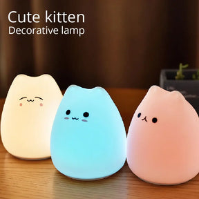 Luminária Cute Cat (7 Cores)